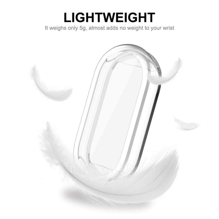 For Xiaomi Mi Band 8 ENKAY Hat-Prince Full Coverage Transparent Soft TPU Case with Screen Protection