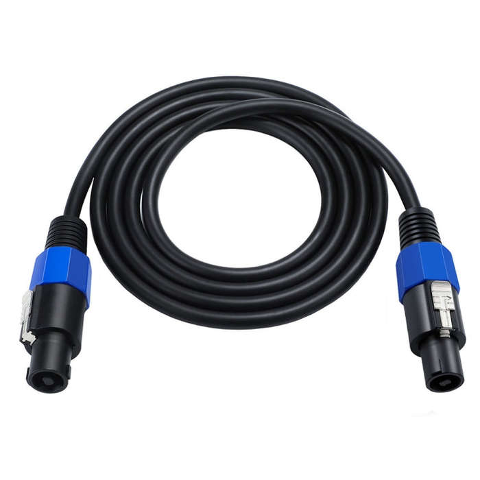 JUNSUNMAY Speakon Male to Speakon Male Audio Speaker Adapter Cable with Snap Lock, Length:50FT