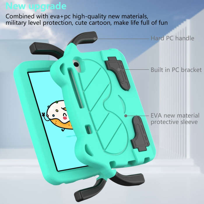 For Huawei MatePad T8 8.0 2020 Ice Baby EVA Shockproof Hard PC Tablet Case(Mint Green+Black)