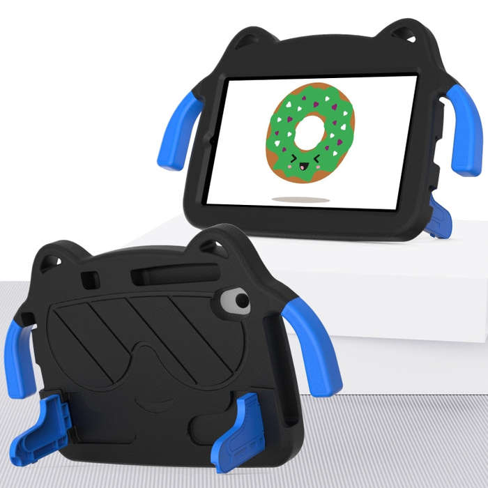 For Huawei MatePad T8 8.0 2020 Ice Baby EVA Shockproof Hard PC Tablet Case(Black+Blue)