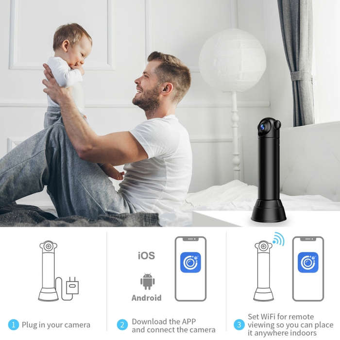 V10 HD Infrared Home Night Vision Mini Camera Remote Control Family Security Camera