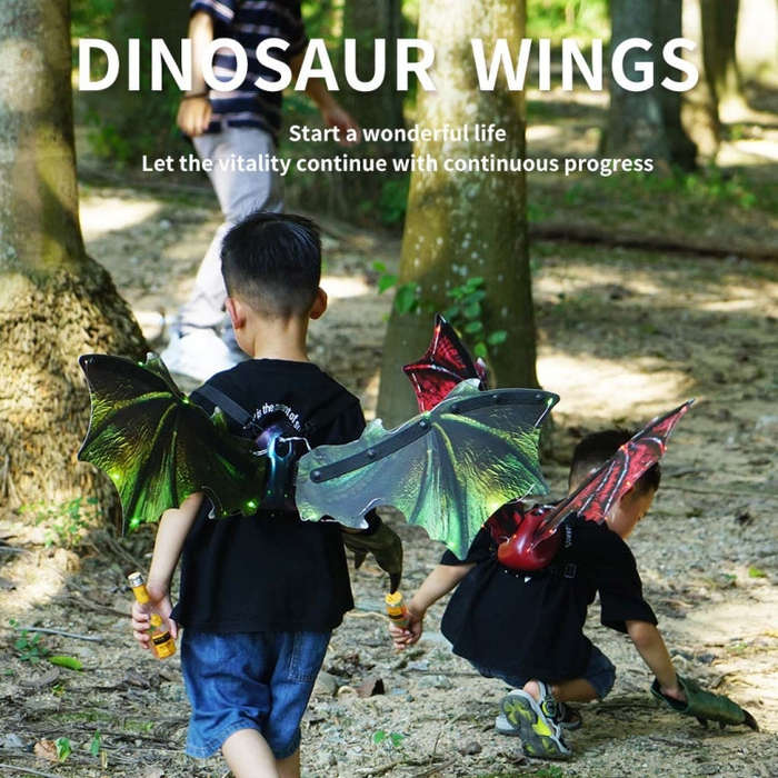 Rockwoo R02 Electric Dinosaur Wings with Lighting and Music(Green)