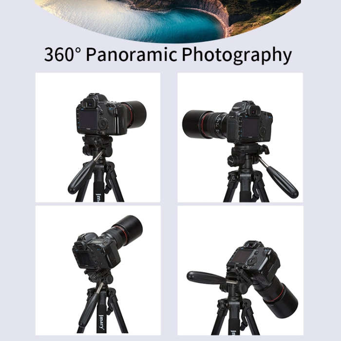 JMARY KP2234 Telescopic Aluminum Alloy SLR Camera Phone Live Streaming  Photography Tripod(Red)