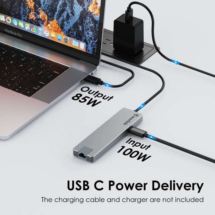 Wavlink UHP3409 For MacBook Pro/Air USB-C Windows Laptops 100W PD Mini Docking Station