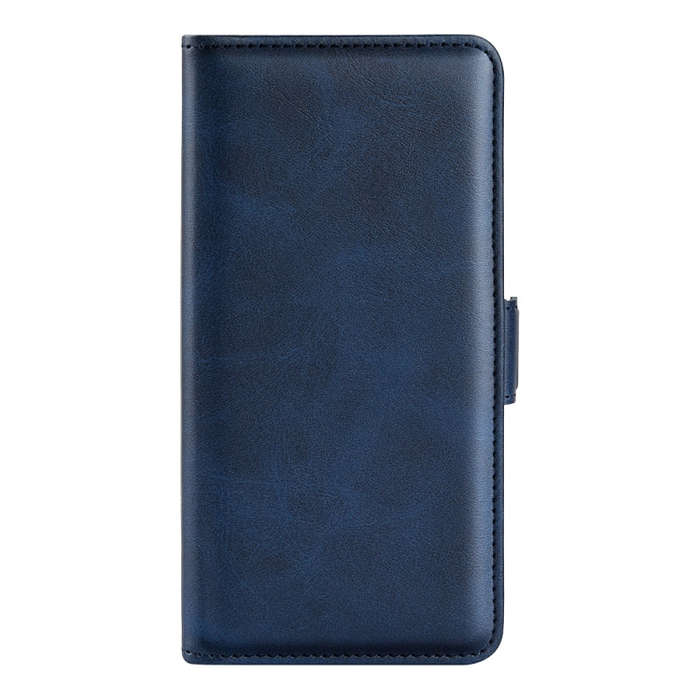 For Motorola Moto G24 Power Dual-side Magnetic Buckle Horizontal Flip Leather Phone Case(Dark Blue)