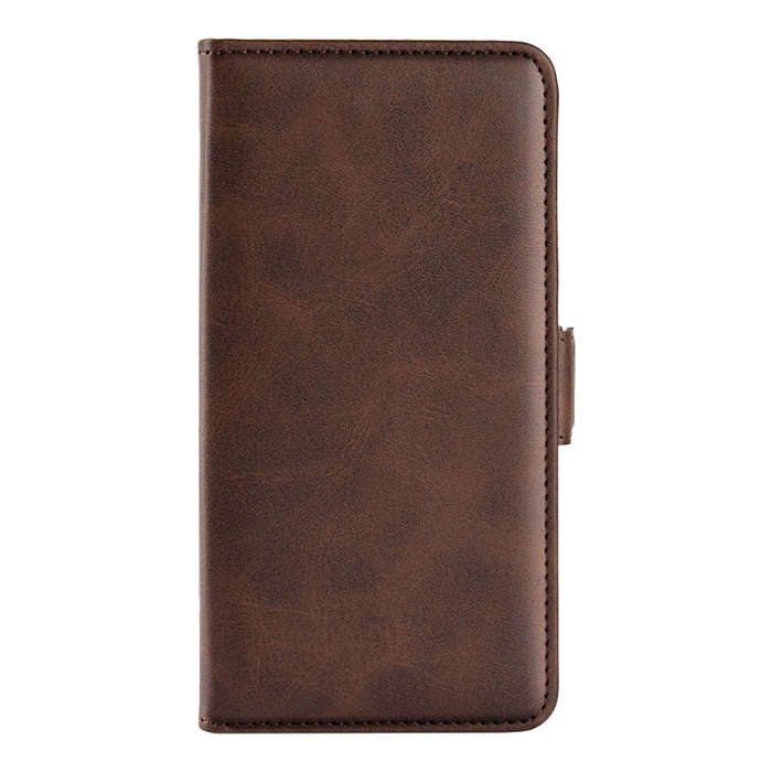 For Motorola Edge 5G 2024 Dual-side Magnetic Buckle Horizontal Flip Leather Phone Case(Brown)