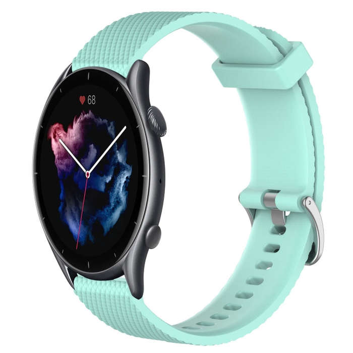 For Amazfit GTR 3 Pro 22mm Diamond Textured Silicone Watch Band(Water Duck)