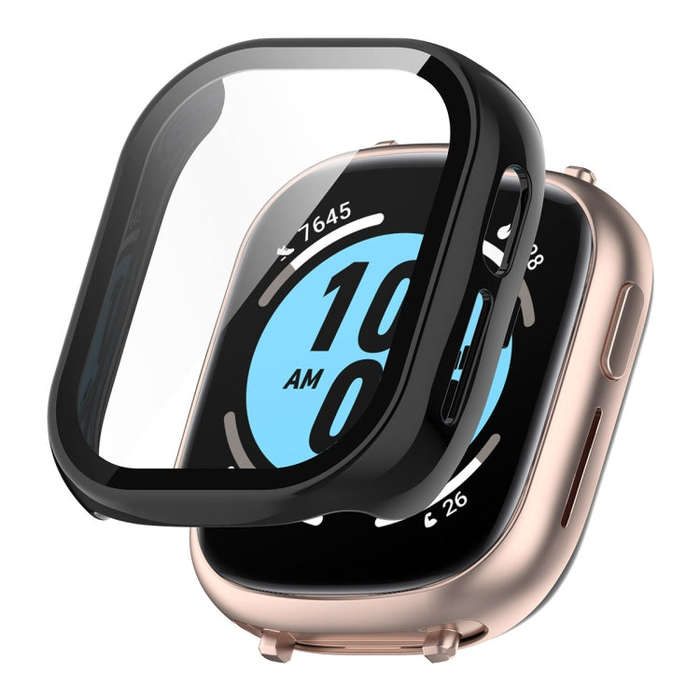 For Honor Watch 4 ENKAY Hat-Prince Full Coverage PC Frame + Tempered Glass Film Watch Case(Black)