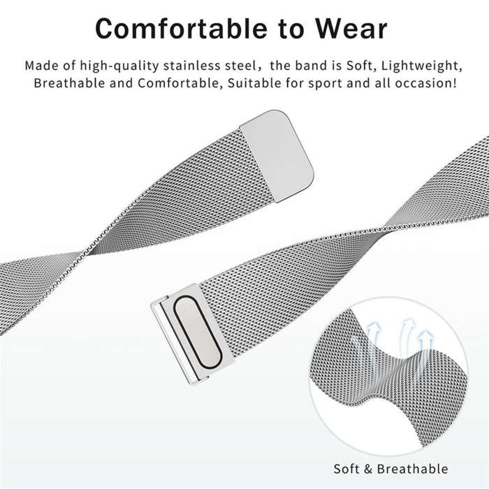 For Huawei Watch3 / Watch3 Pro Milan Double Magnetic Steel Mesh Watch Band(Rose Gold)