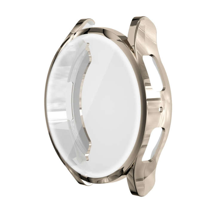 For Samsung Galaxy Watch 6 44mm Fully Enclosed TPU Watch Protective Case(Light Gold)