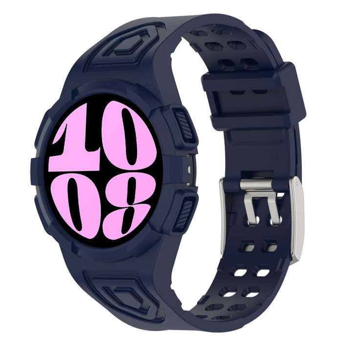 For Samsung Galaxy Watch6 40mm TPU Integrated Silicone Watch Band(Blue)