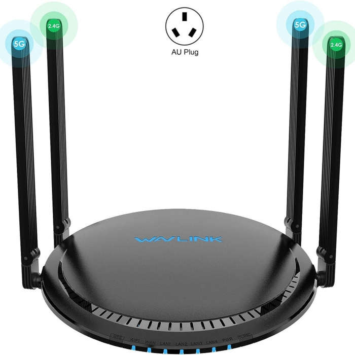 WAVLINK WN531MX3 Wider Coverage AX3000 WiFi 6 Wireless Routers Dual Band Wireless Repeater, Plug:...