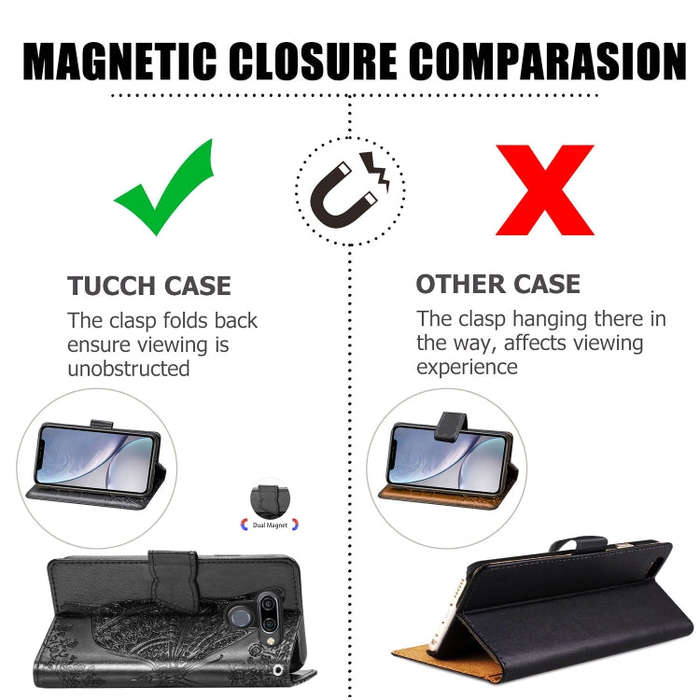 Butterfly Love Flowers Embossing Horizontal Flip Leather Case for LG K50 , with Holder & Card Slo...