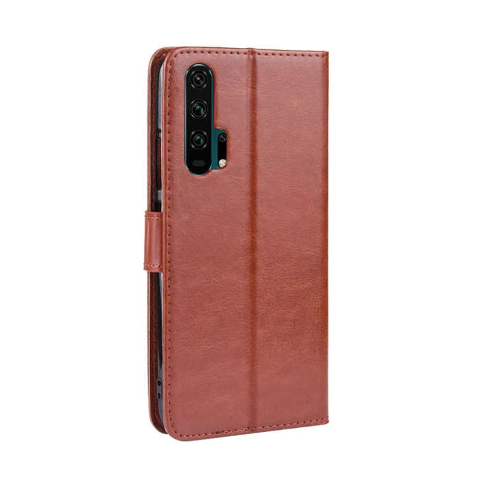 Retro Crazy Horse Texture Horizontal Flip Leather Case for HUAWEI Honor 20pro  , with Holder & Ca...