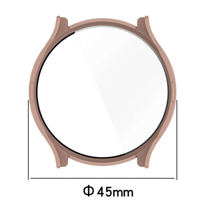 For Garmin Venu 3 ENKAY Hat-Prince Full Coverage Tempered Glass Film Integrated PC Watch Cover(Pink)