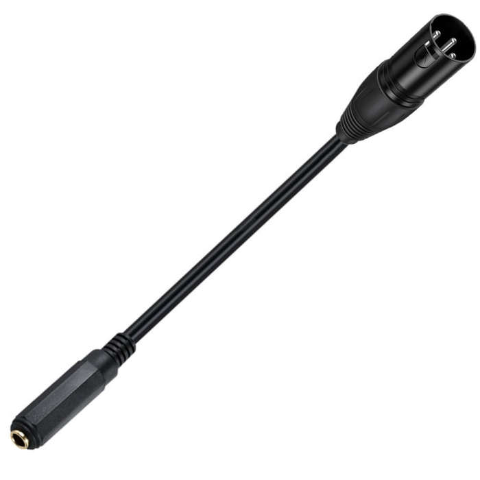6.35mm Female to XLR Male JUNSUNMAY Speaker Audio Amplifier Connection Cable, Length: 50cm