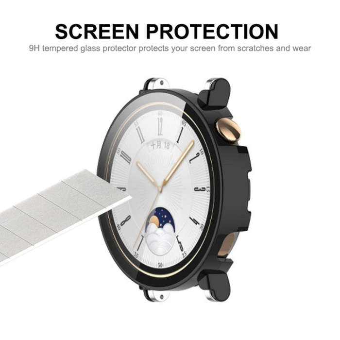 For Huawei Watch GT 4 46mm ENKAY Hat-Prince Full Coverage PC + Tempered Film Integrated Watch Pro...