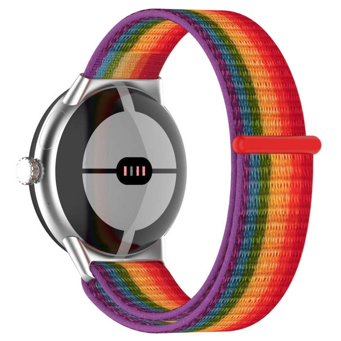 For Google Pixel Watch 2 Nylon Braided Watch Band(Colorful)