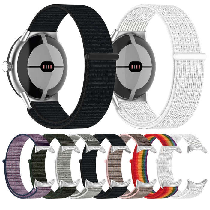 For Google Pixel Watch 2 Nylon Braided Watch Band(Colorful)