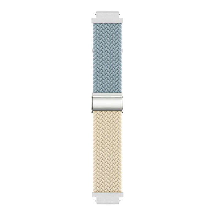 For Huawei Watch GT4 41mm Integrated Buckle Braided Nylon Watch Band(Rock Blue+Starlight)