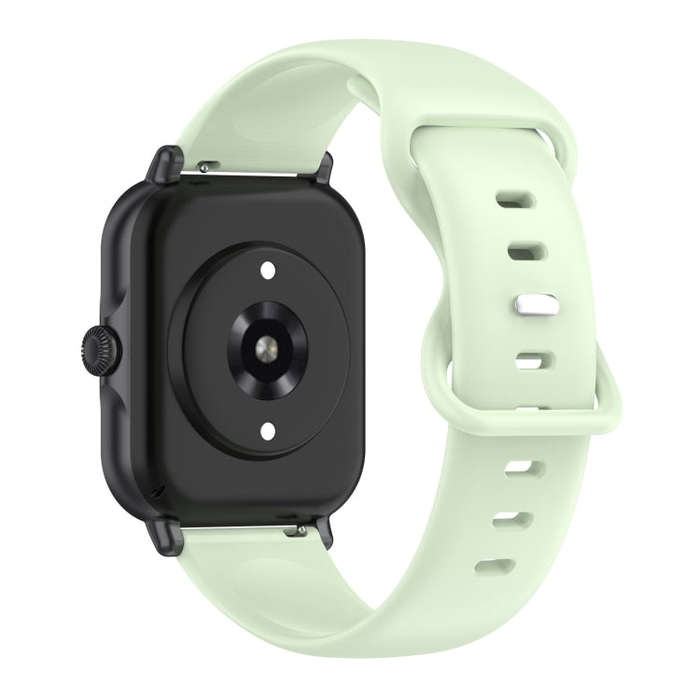 For Amazfit Active S Butterfly 8-shaped Buckle Silicone Watch Band(Green)
