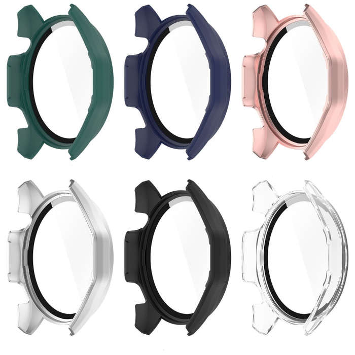 For Huawei Watch GT 4 46mm PC + Tempered Glass Integrated Watch Protective Case with Graduated Di...