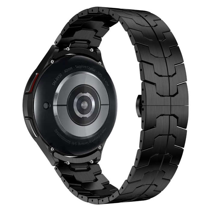 For Samsung Galaxy Watch6 Classic 43 / 47mm Lron Man Curved Connection Stainless Steel Watch Band...