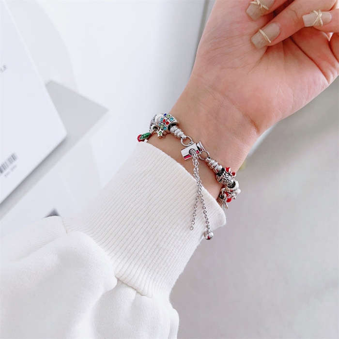 For Apple Watch Series 6 40mm Zinc Alloy Christmas Watch Band(Pink)