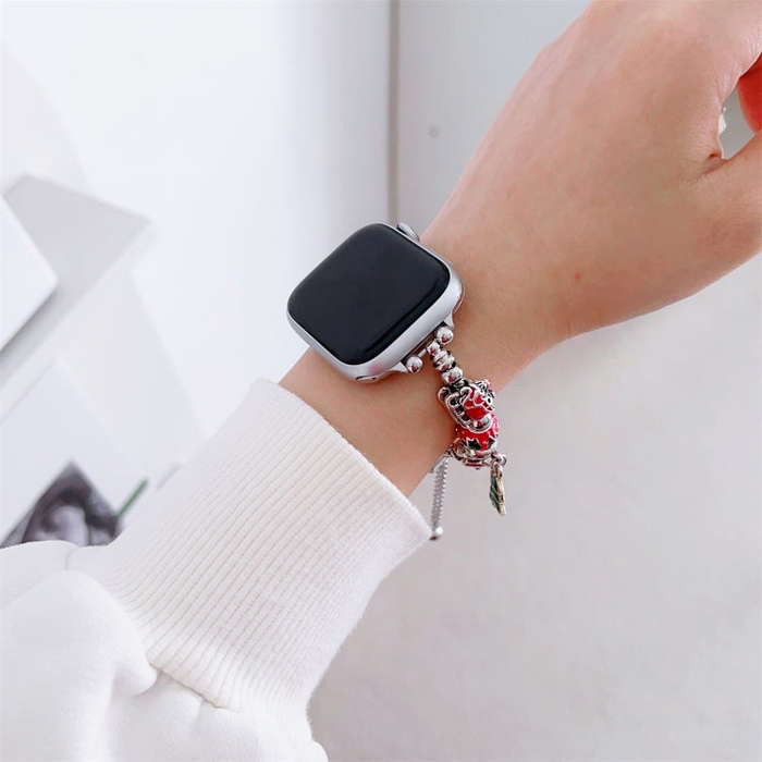 For Apple Watch Series 3 42mm Zinc Alloy Christmas Watch Band(Green)