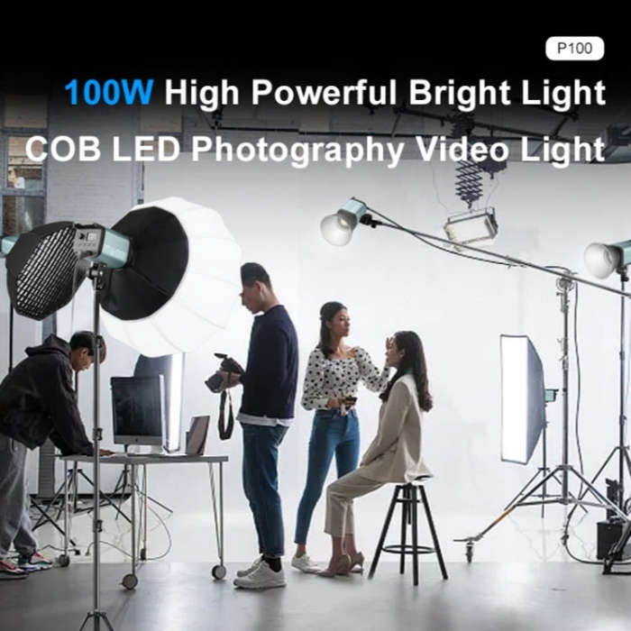 VLOGLITE P100 Professional Photography Video Fill Light 100W High Powerful Bright COB LED Light, ...