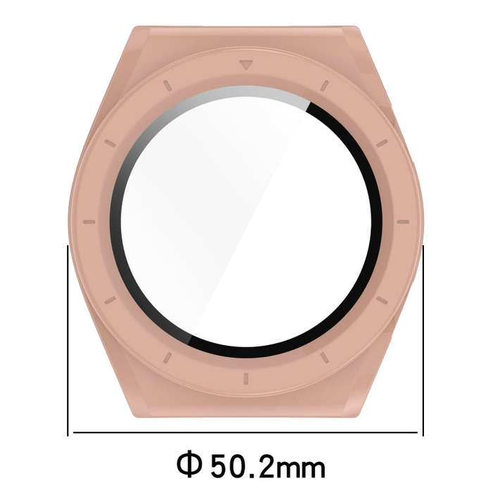 For Xiaomi Watch H1 PC + Tempered Film Integrated Watch Protective Case(Beige)