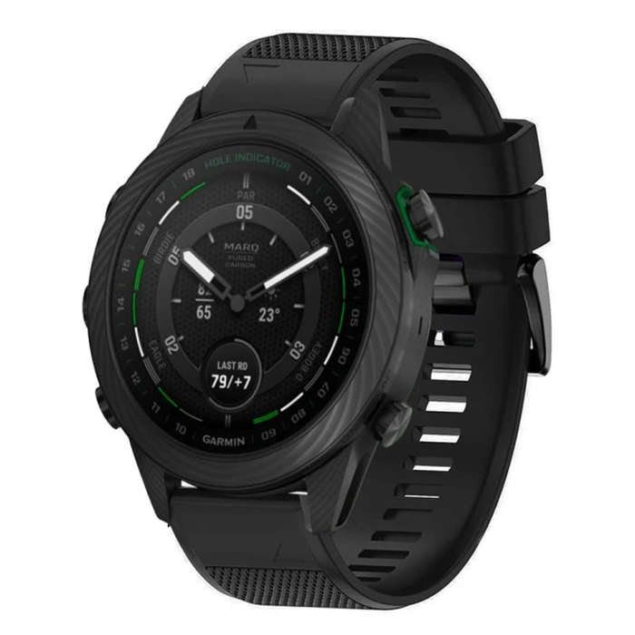 For Garmin MARQ Golfer Gen 2 Quick Release 22mm Silicone Watch Band(Black)