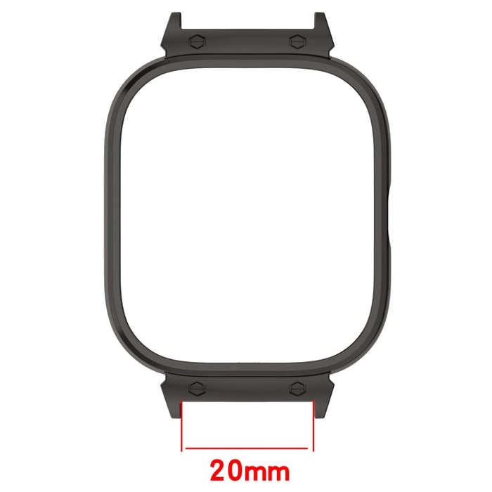 For Redmi Watch 4 Metal Frame Watch Protective Case(Gold)