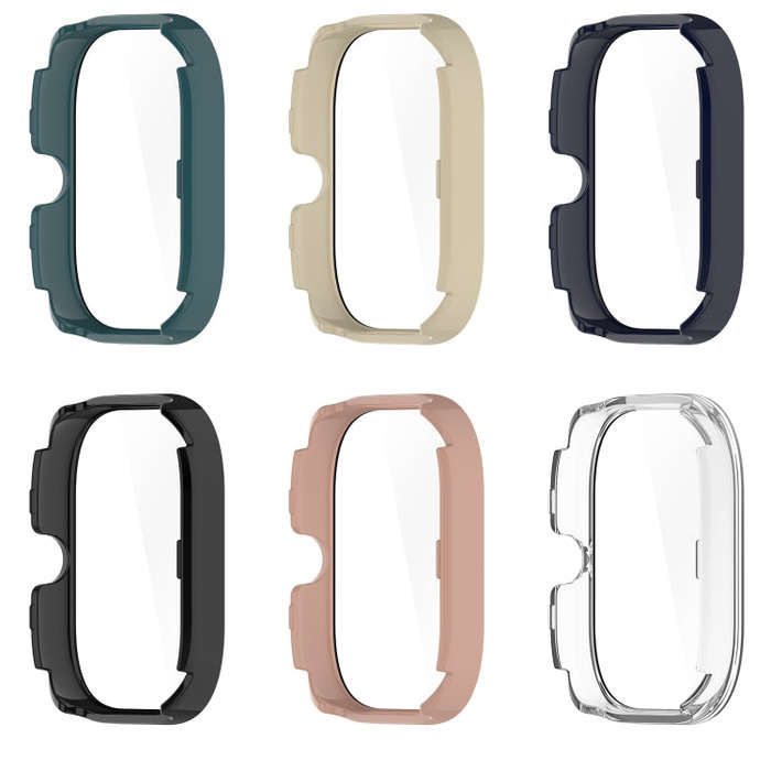 For Redmi Watch 4 Tempered Film Integrated PC Watch Protective Case(Pine Green)