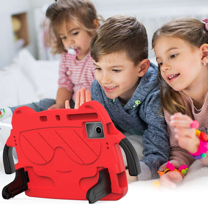 For Huawei MatePad 11 2023/2021 Ice Baby EVA Shockproof Hard PC Tablet Case(Rose Red+Black)