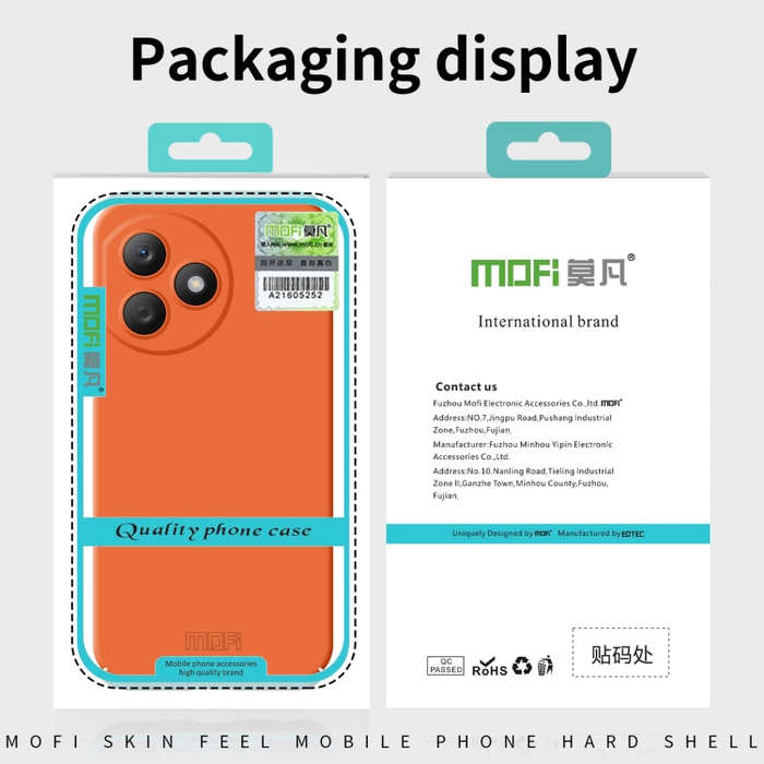 For Honor X70i MOFI Qin Series Skin Feel All-inclusive PC Phone Case(Beige)