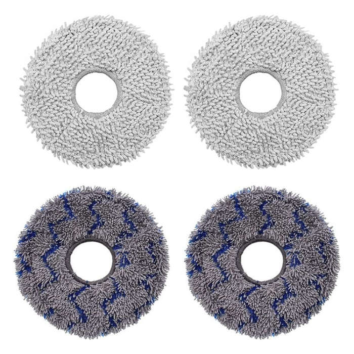 JUNSUNMAY 4pcs Washable Mop Pads Replacement for ECOVACS DEEBOT X1 Turbo / X2 Omni / T20 Pro(Grey...