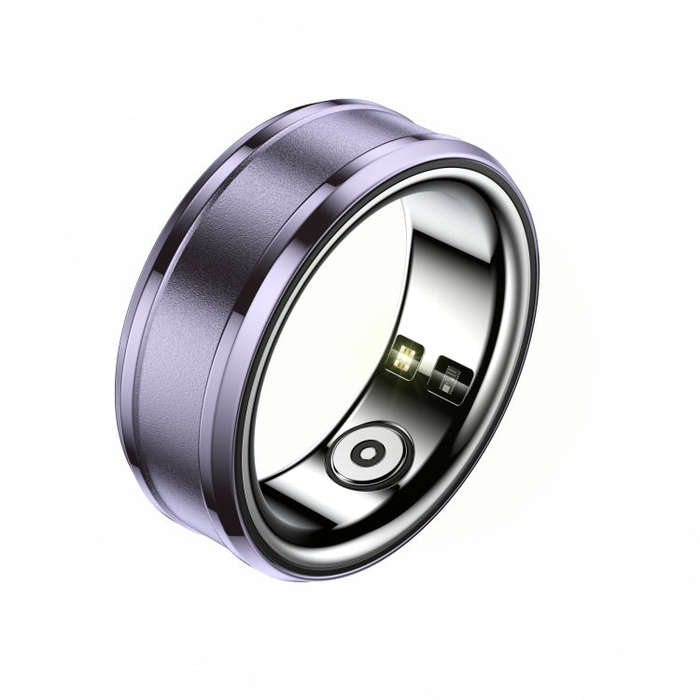 R3 SIZE 18 Smart Ring, Support Heart Rate / Blood Oxygen / Sleep Monitoring(Purple)