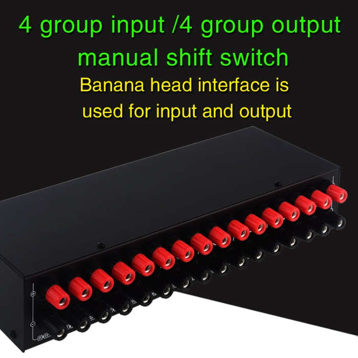 B070 4 Input 4 Ooutput Power Amplifier Speaker Selector Switcher Speaker Comparator