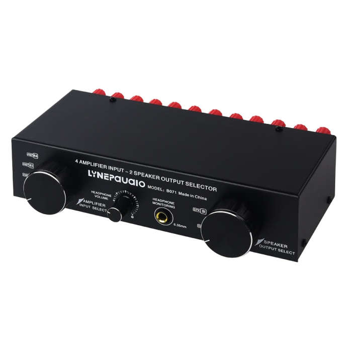 B071 4 Input 2 Output or 2 In 4 Out Power Amplifier Speaker Selector Switcher