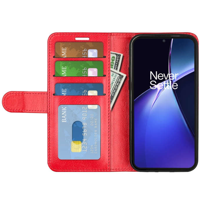 For OnePlus Nord CE 4 Lite 5G R64 Texture Horizontal Flip Leather Phone Case(Red)