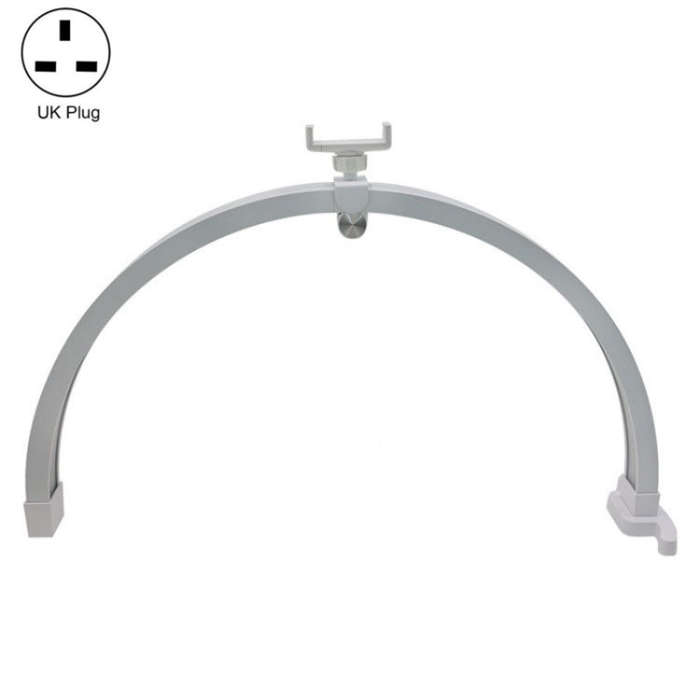 M12X Foldable LED Half Moon Lamp Touch Control Nail Art Lamp, Length: 56cm(UK Plug)