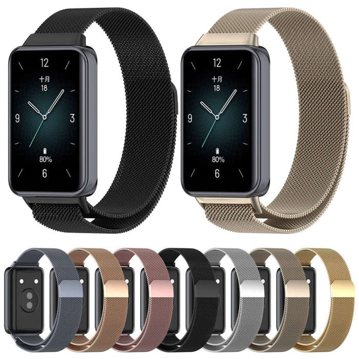 For Honor Band 9 Milan Magnetic Steel Mesh Watch Band(Silver)