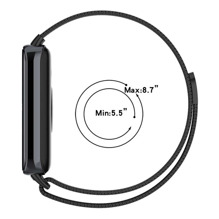 For Honor Band 9 Milan Magnetic Steel Mesh Watch Band(Gray)