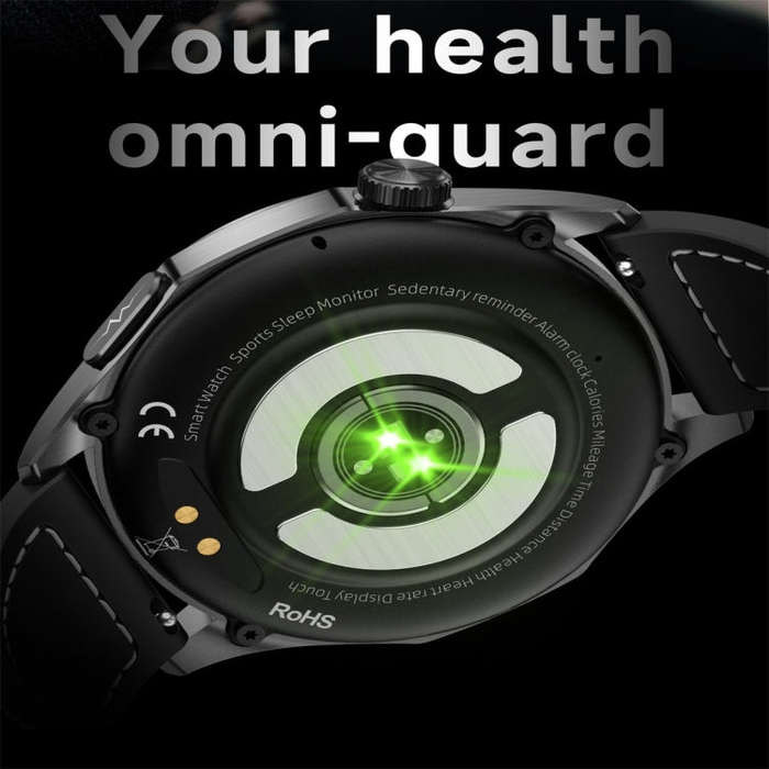 ET485 1.43 inch Color Screen Smart Watch Silicone Strap, Support Bluetooth Call / Micro-physical ...