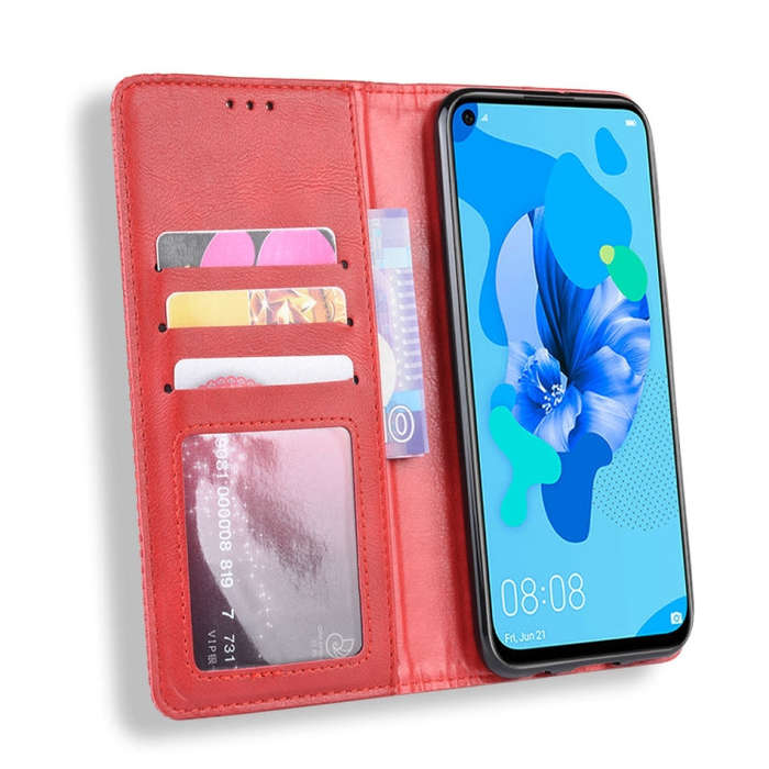 Magnetic Buckle Retro Crazy Horse Texture Horizontal Flip Leather Case for Huawei P20 lite (2019)...
