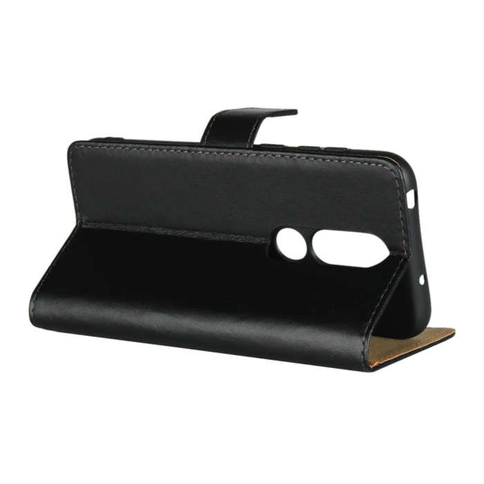 Leather Horizontal Flip Holster for Nokia X6 2018 with Magnetic Clasp and Bracket and Card Slo...