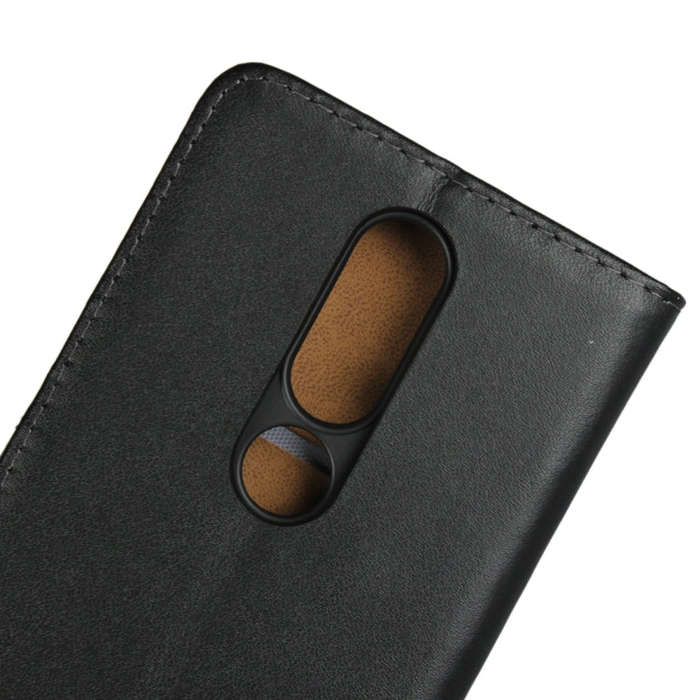 Leather Horizontal Flip Holster for Nokia X6 2018 with Magnetic Clasp and Bracket and Card Slo...