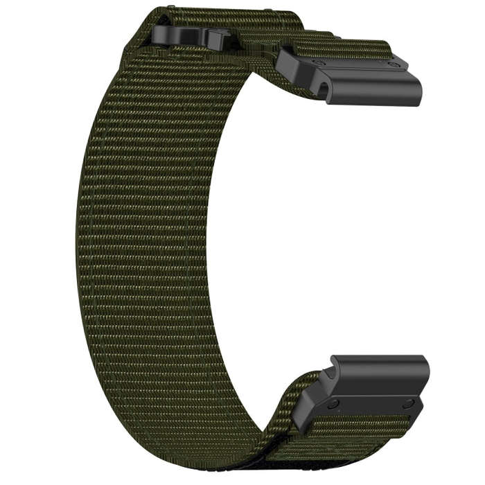 For Garmin Approach S62 22mm Nylon Hook And Loop Fastener Watch Band(Army Green)