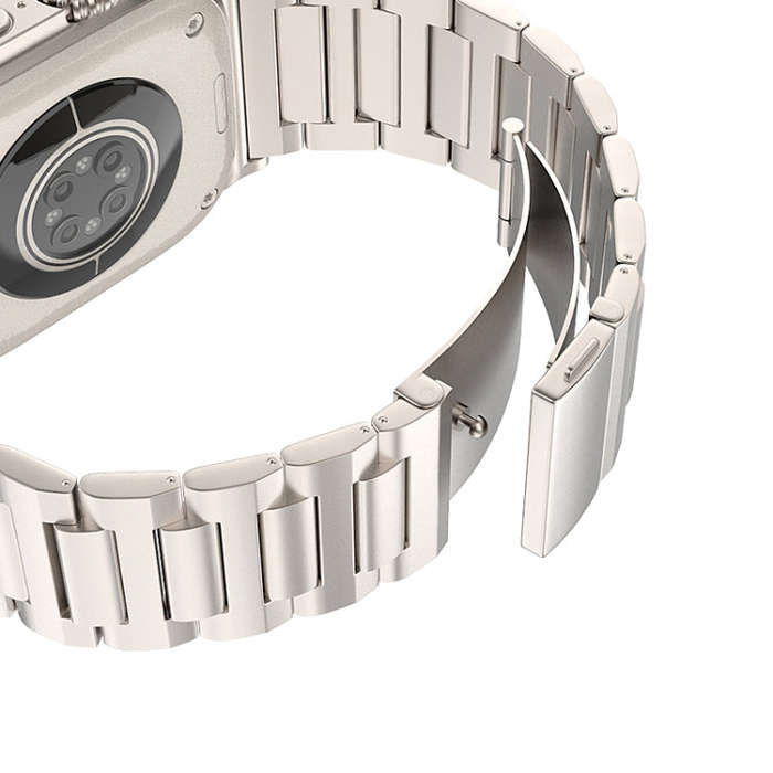 For Apple Watch Ultra 49mm I-Shaped Titanium Watch Band(Titanium)